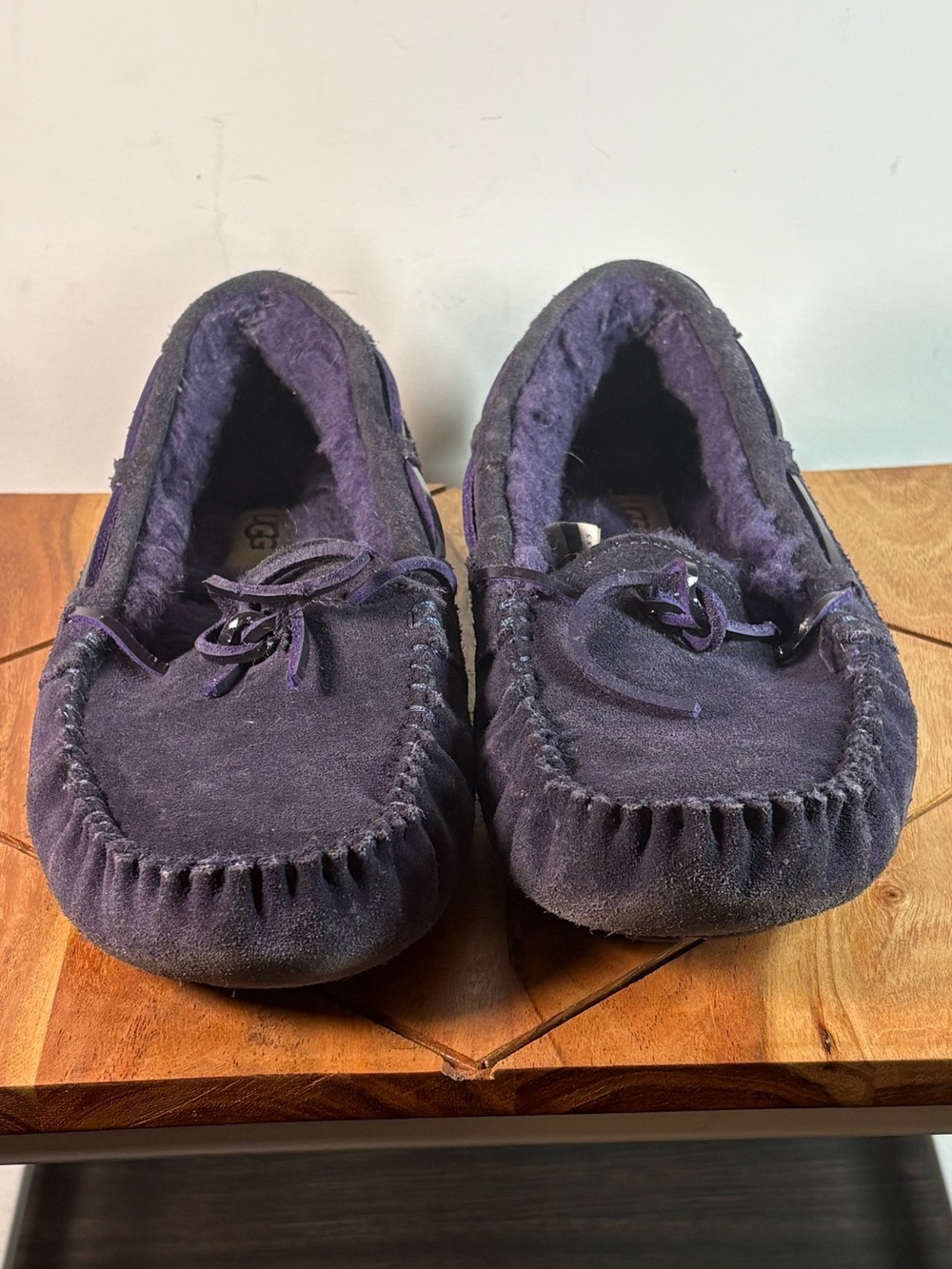 UGG Purple Suede Moccasin Slippers EU40